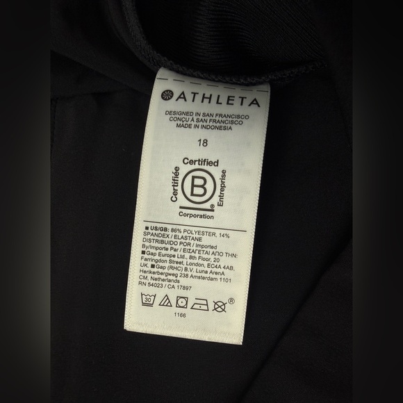 NEW Athleta Brooklyn Ankle Pant Black 18 - Picture 10 of 12